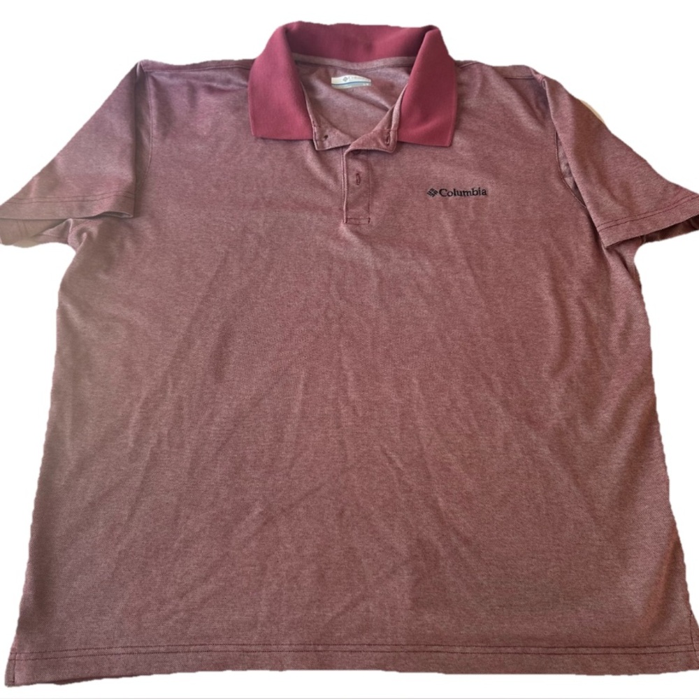 Columbia Men's Red Polo, Size Large